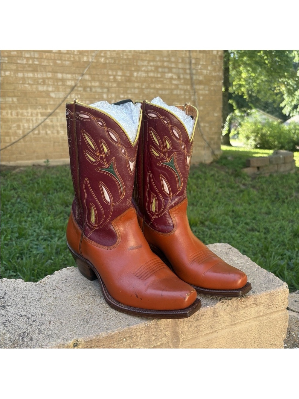 Acme Inlay cowboy boots 1950s 7D rockabilly